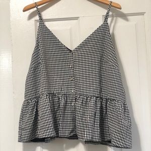 Cute Gingham Tank Top